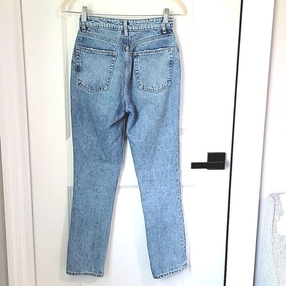 LOVERS AND FRIENDS Reece Distressed High Rise Slim Straight Leg Jeans - … - Picture 4 of 16
